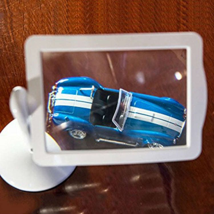 Reading Brighter Viewer LED Large Screen 3X Magnifier with White Light 360 Degree Rotation Hands-...