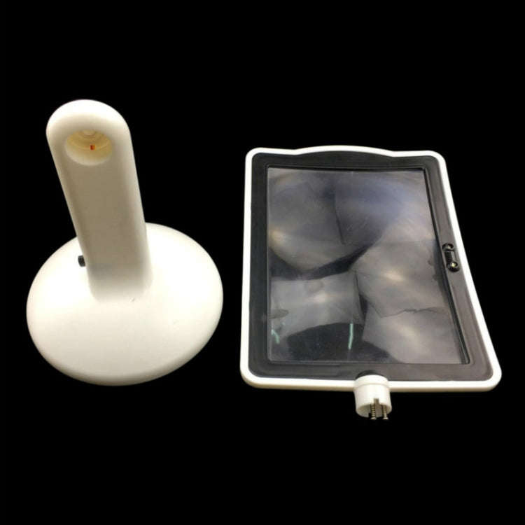 Reading Brighter Viewer LED Large Screen 3X Magnifier with White Light 360 Degree Rotation Hands-...