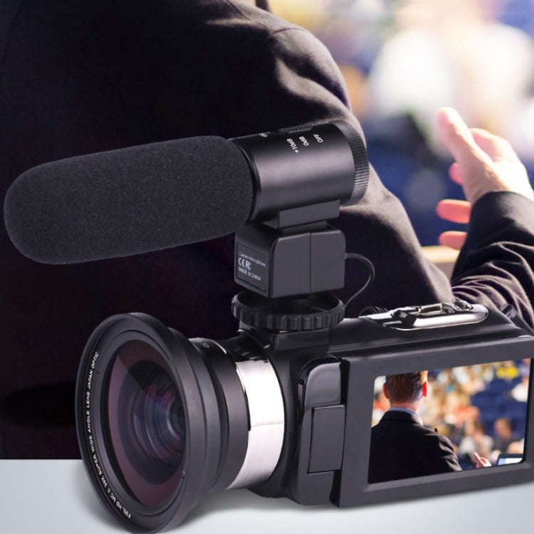 4K HD Night Vision 48MP Home WiFi Live Camcorder DV Digital Camera, Style:Hood +  Microphone