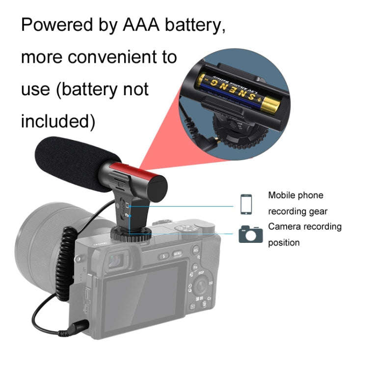 KIT-01LM 3 in 1 Video Shooting LED Light Portable Tripod Live Microphone, Specification:Battery M...