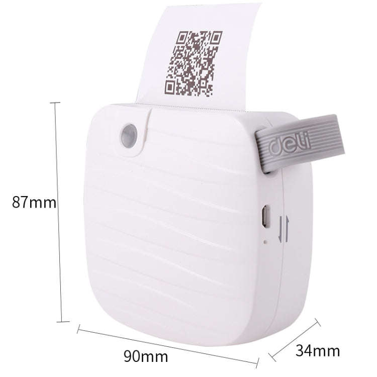 Deli X1 Portable Sticker Mini Bluetooth Photo Printer, Random Color Delivery
