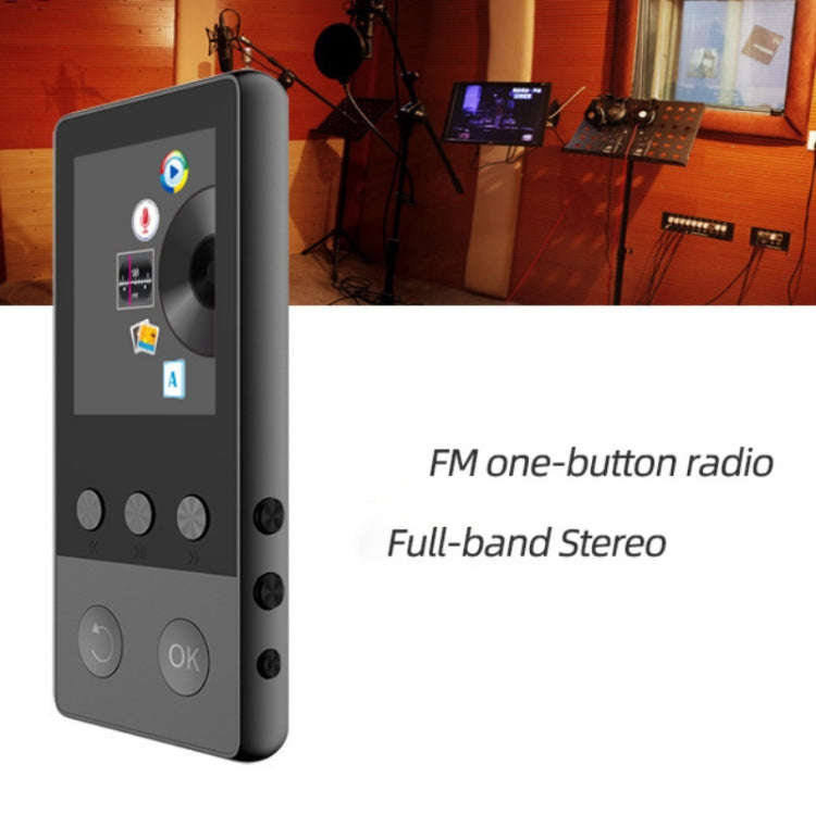 A5 1.8 inch Sports Bluetooth MP3 Music MP4 Video Player, Support Speaker 8GB(Silver)