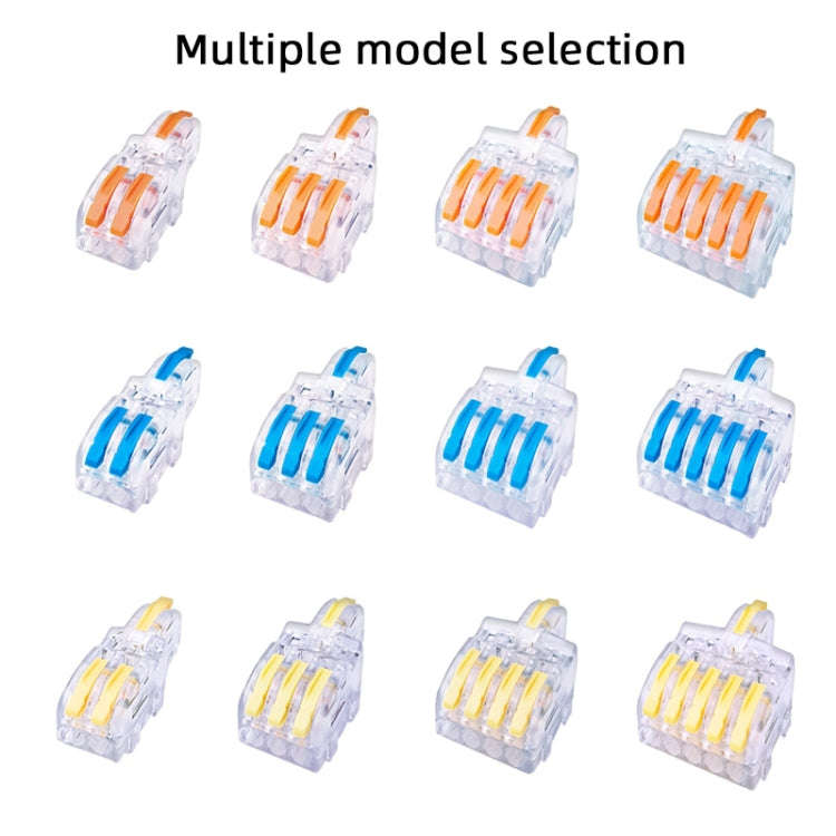10 PCS Multi-Function Branch Wire Butt Copper Wire Quick Connection Terminal, Model: F12 Orange H...