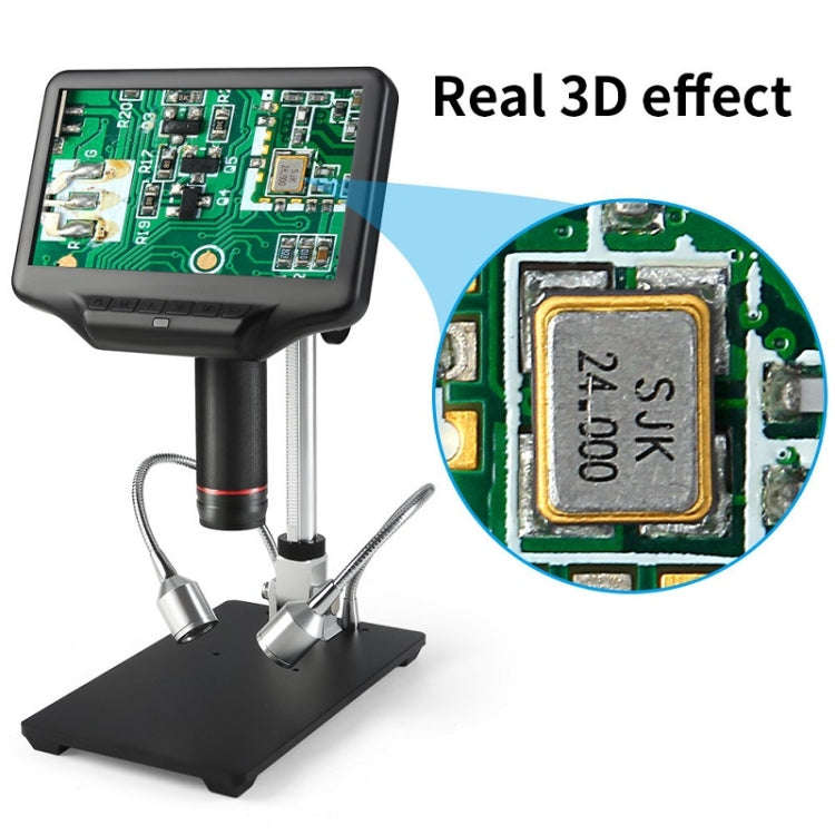 7 Inch 3D Digital Microscope Industrial Overhaul, Watch And Jewelry Appraiser(US Plug)