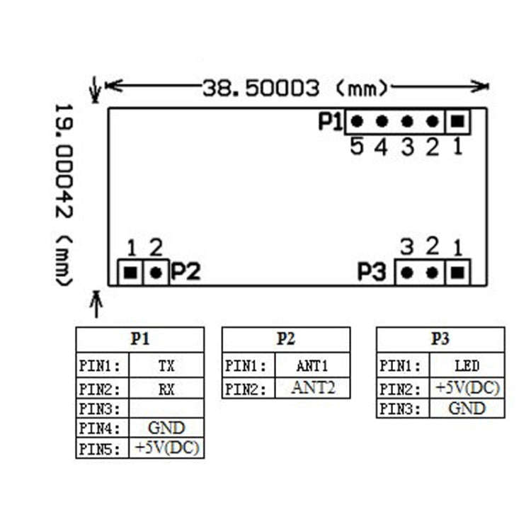 HW-205 RDM6300 125kHz Serial Port Reading RFID Card Module(Module)
