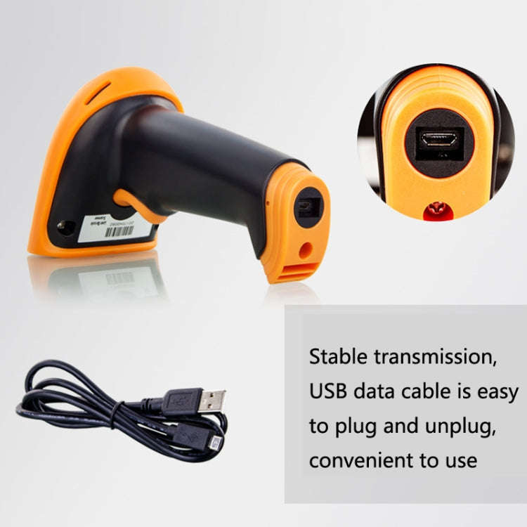 Express Barcode Scanner With Storage USB Wireless Scanner, Specification Red Light