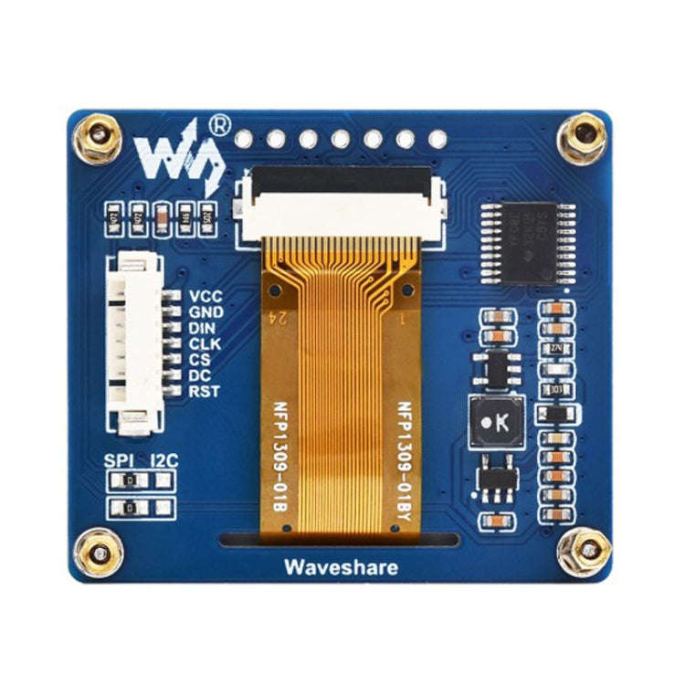 Waveshare 1.54 Inch OLED Display Module, 128×64 Resolution, SPI / I2C Communication(Blue)