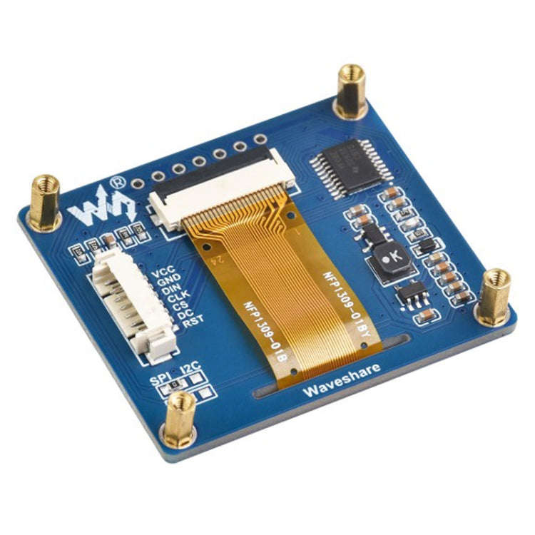Waveshare 1.54 Inch OLED Display Module, 128×64 Resolution, SPI / I2C Communication(Blue)