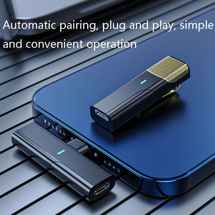 DS01 Outdoor Live Collar Microphone Collar Interview Recording Noise Reduction Wireless Microphon...