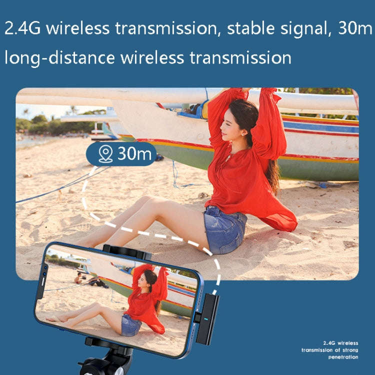 DS01 Outdoor Live Collar Microphone Collar Interview Recording Noise Reduction Wireless Microphon...