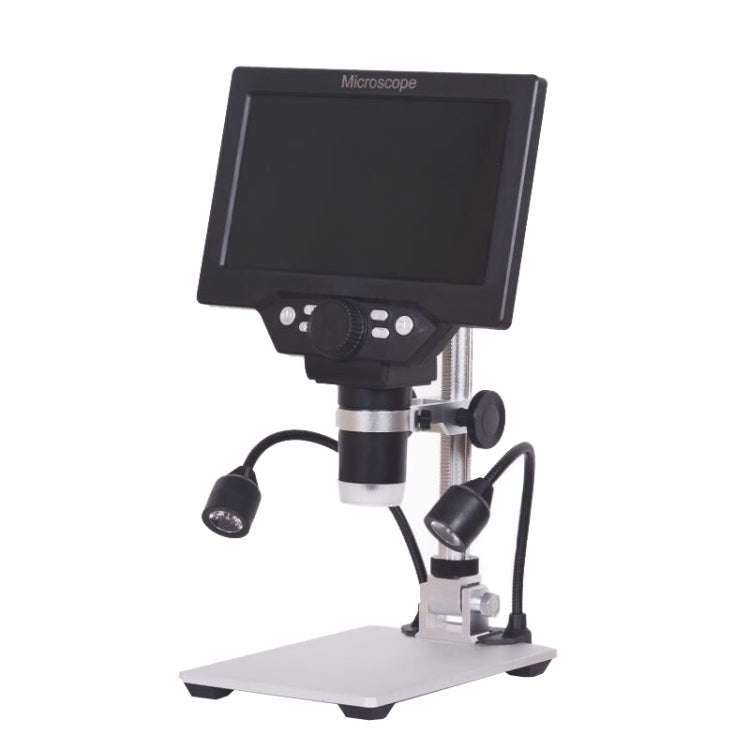 G1200D 7 Inch LCD Screen 1200X Portable Electronic Digital Desktop Stand Microscope(US Plug Witho...
