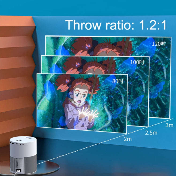 M1 Home Commercial LED Smart HD Projector, Specification: EU Plug(Foundation Version)
