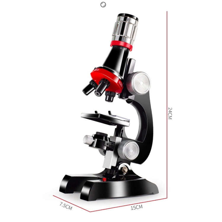 HD 1200 Times Microscope Children Educational Toys(Black)