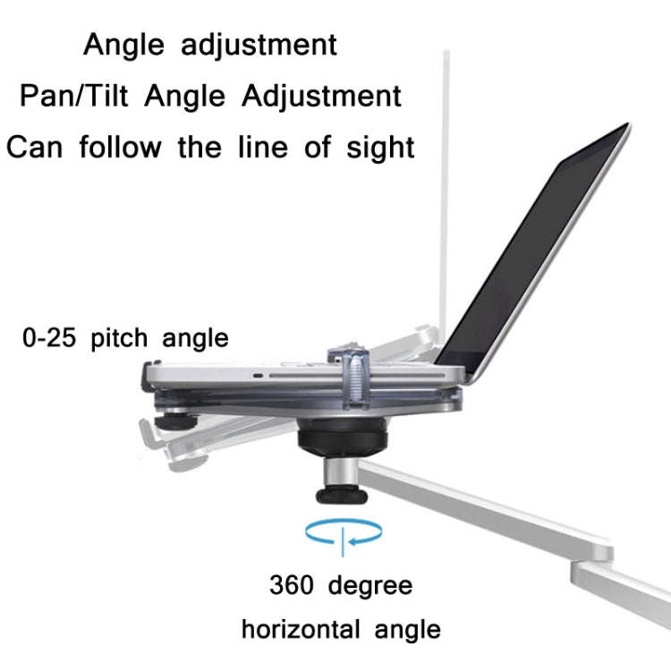 OA-7X Laptop Monitor Desktop Lifting Bracket(Silver)