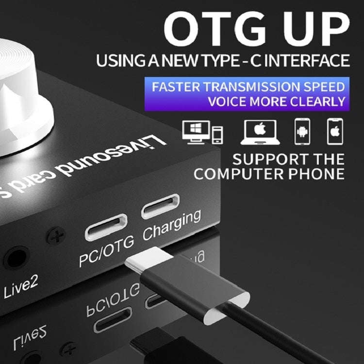 A2 Sound Card Mobile Computer Universal Live K Song Recording Equipment