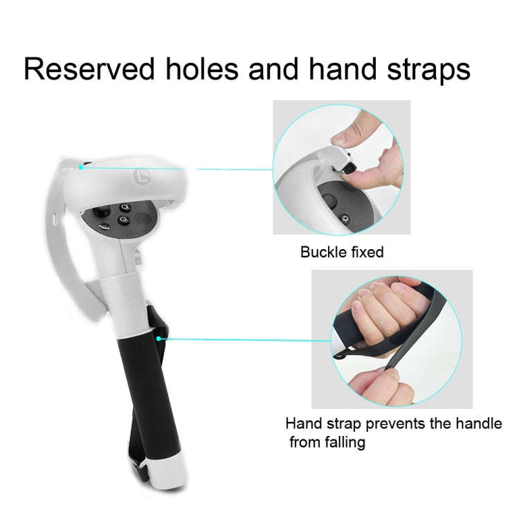 VR Controllers Long Stick Handle for Quest 2 Playing Beat Saber Games