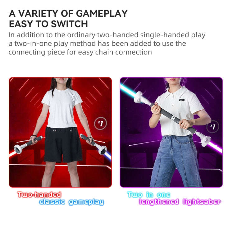 VR Controllers Long Stick Handle for Quest 2 Playing Beat Saber Games