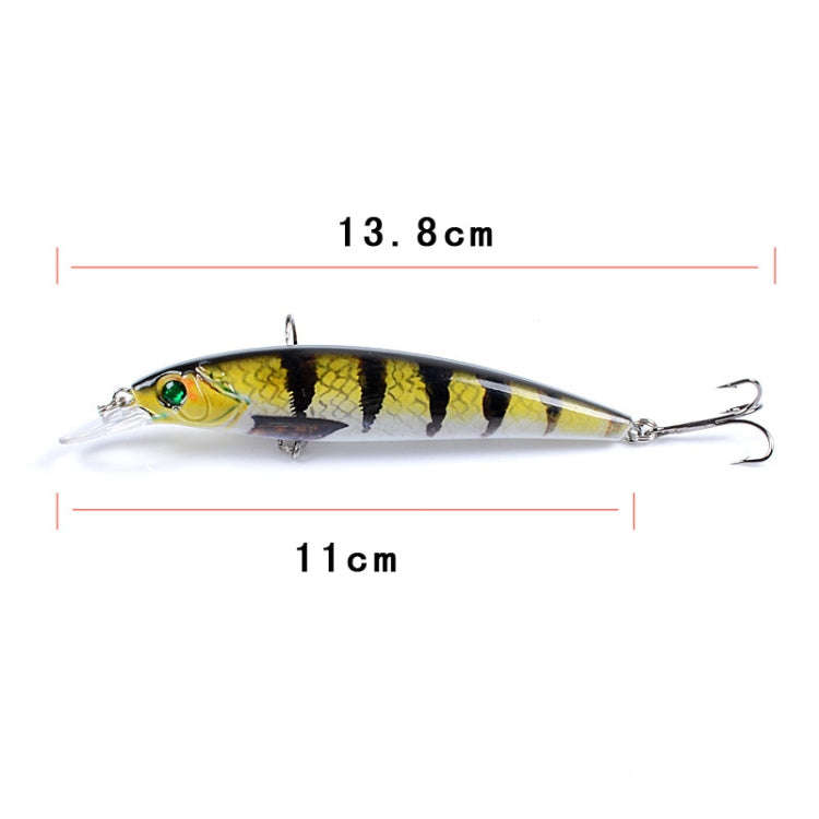 LB106 11cm/11.5g Lure Painted Bionic Fishing Bait Plastic Hard Bait, Color: 10