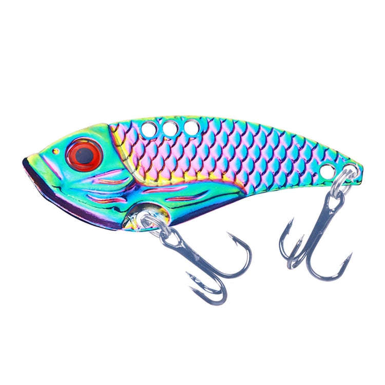 HENGJIA Metal VIB Micro-Bait Sequin Full Swimming Layer Fake Bait, Specification: 15g(With Fish S...