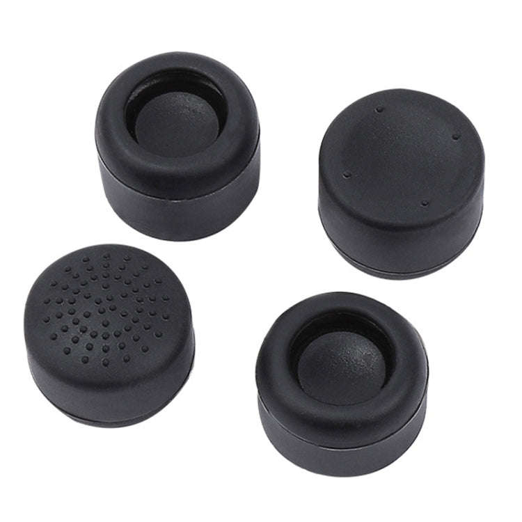 8pcs /Set For PS5 / PS4 Silicone Joystick Cap Booster Cap Gamepad Rocker Protective Case(Black)