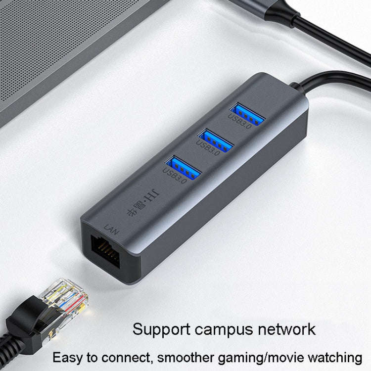 JINGHUA Gigabit LAN Converter For Computer External Driverless Network Card, Specification: USB3....