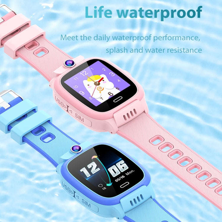 Y36 1.44-inch 4G Video Call Waterproof Smart Children Phone Watch with SOS Function(Black)