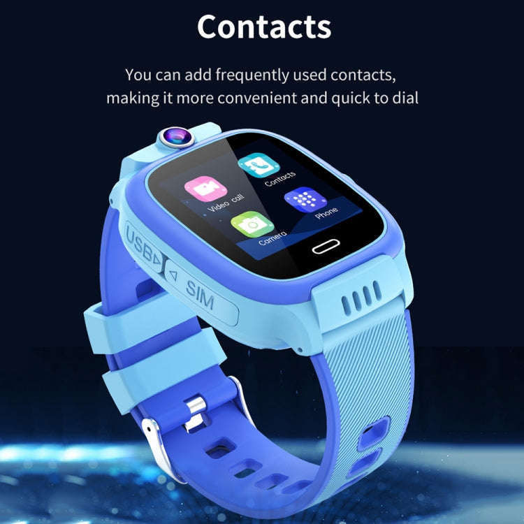 Y36 1.44-inch 4G Video Call Waterproof Smart Children Phone Watch with SOS Function(Black)