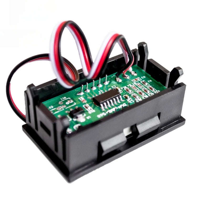 0V-30V 3 Wire DC Voltmeter Terminal 0.56 Inch LED Digital Voltmeter Accessories Reverse Connectio...