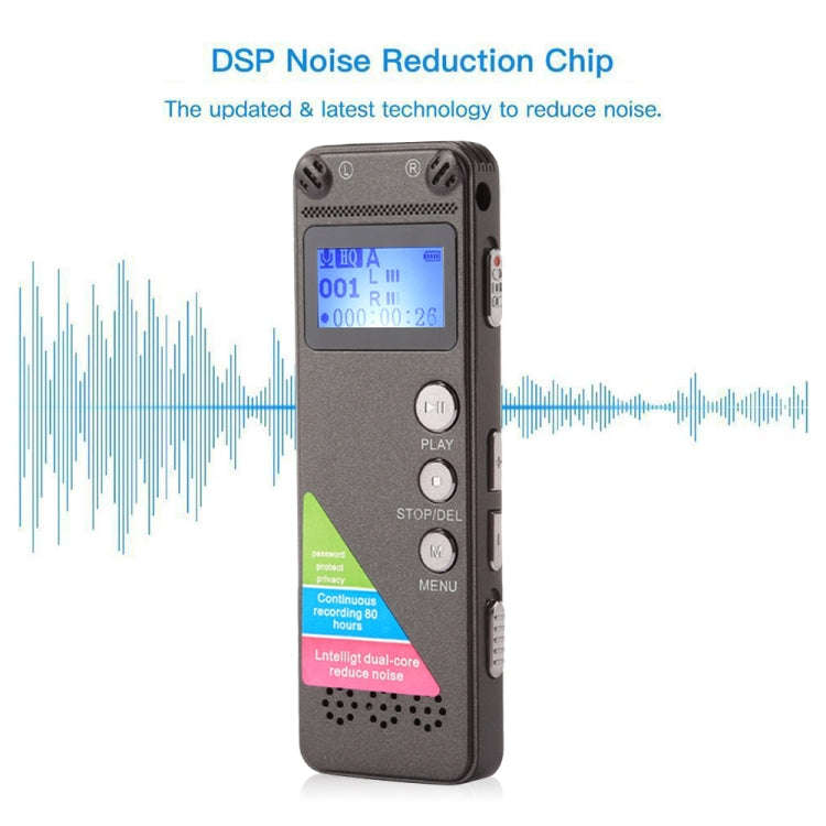 VM31 Portable Audio Voice Recorder, 8GB, Support Music Playback