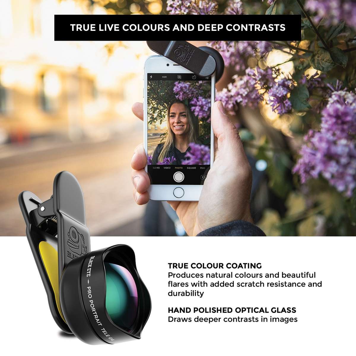 BLACK EYE Pro Portrait Tele G4 Universal Smartphone Camera Lens