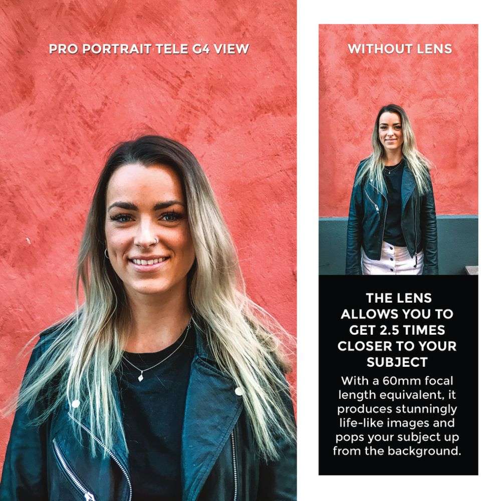 BLACK EYE Pro Portrait Tele G4 Universal Smartphone Camera Lens