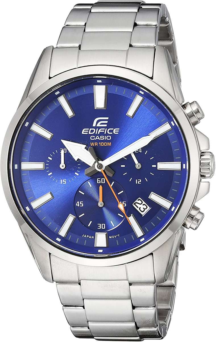 Authentic CASIO Edifice Stainless Steel Chronograph Mens Watch
