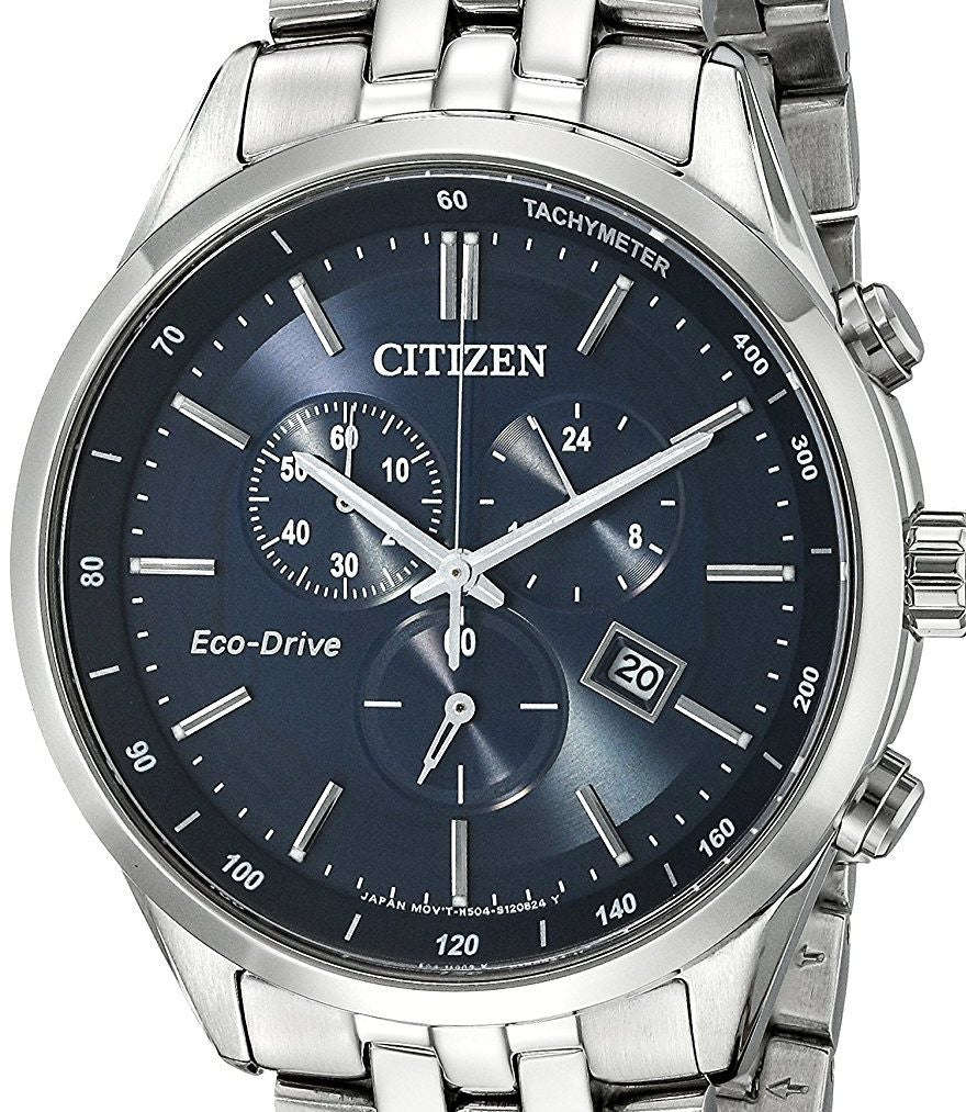 Authentic CITIZEN Eco-Drive Sapphire Collection Chronograph Mens Watch