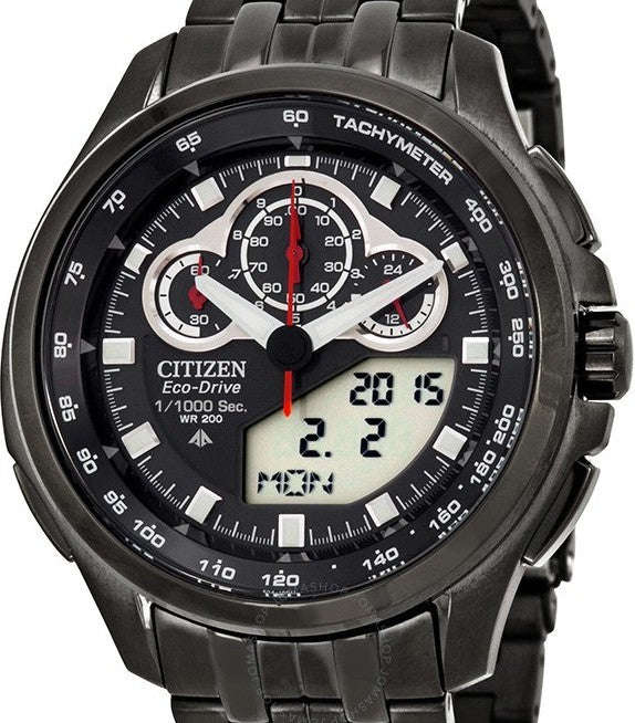Authentic CITIZEN Eco Drive Promaster Alarm Chronograph Mens Watch