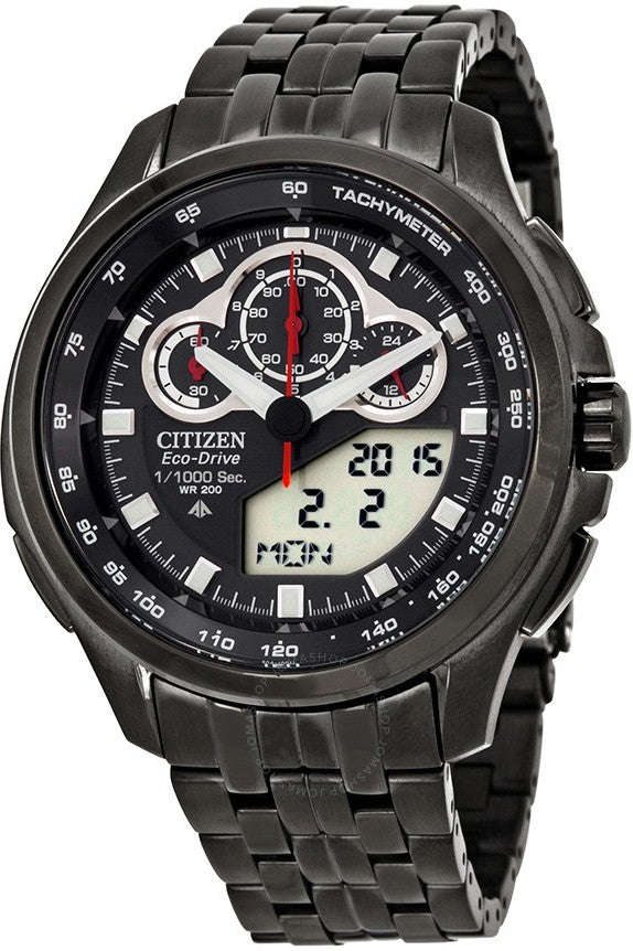 Authentic CITIZEN Eco Drive Promaster Alarm Chronograph Mens Watch