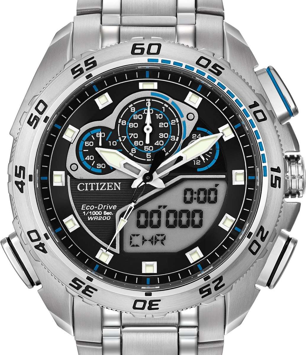 Authentic CITIZEN Eco Drive Promaster Alarm Chronograph Mens Watch