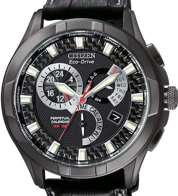 Authentic CITIZEN Eco-Drive Calibre Perpetual Calendar Chronograph Mens Watch