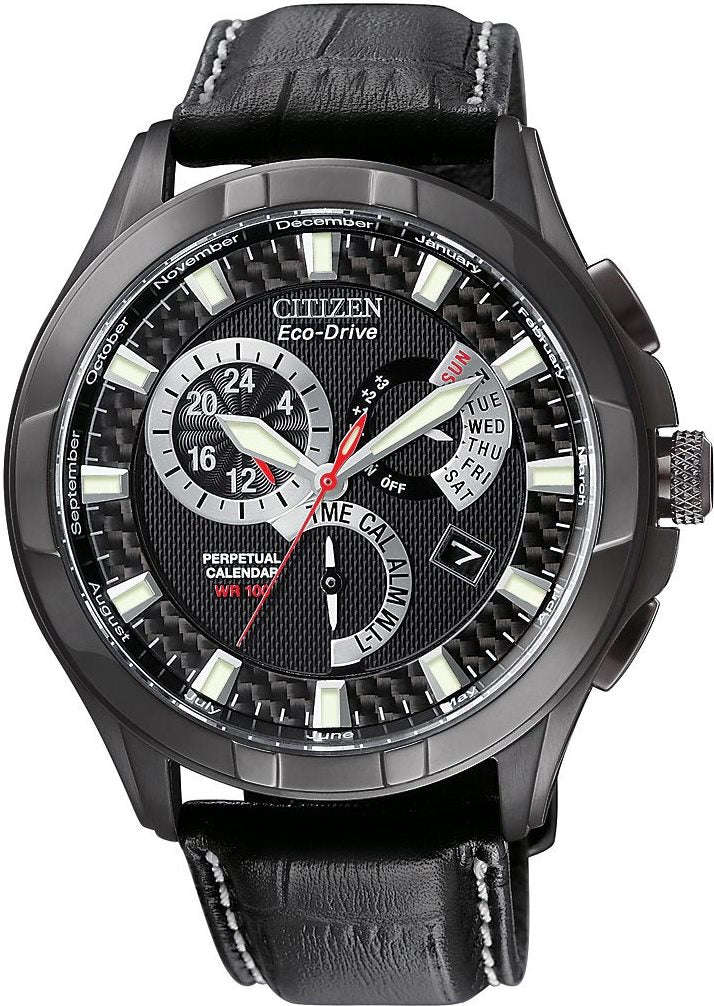 Authentic CITIZEN Eco-Drive Calibre Perpetual Calendar Chronograph Mens Watch