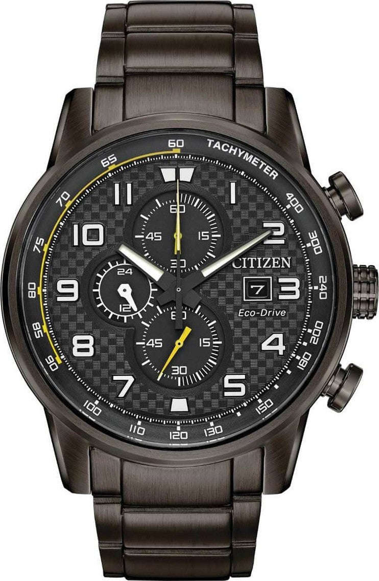 Authentic CITIZEN Eco-Drive Primo Stainless Steel Chronograph Mens Watch