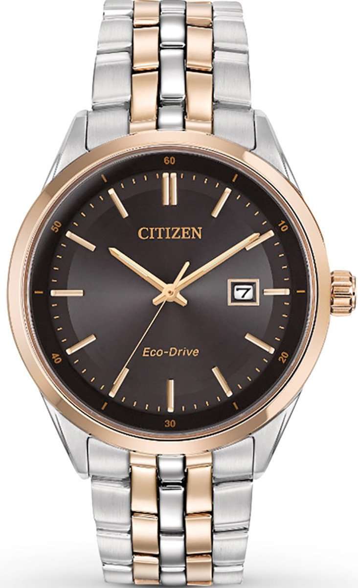 Authentic CITIZEN Eco-Drive Corso Two Tone Stainless Steel Mens Watch