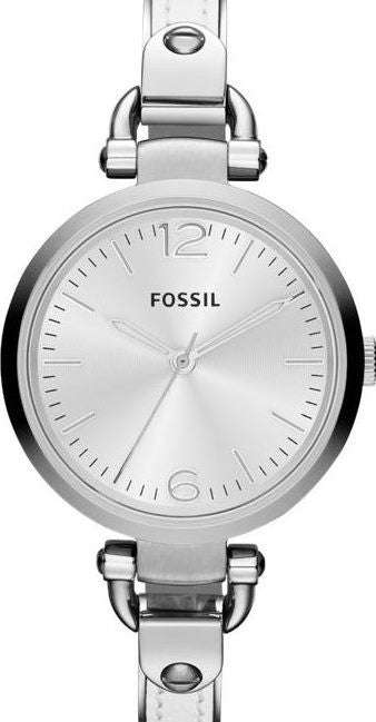 Authentic FOSSIL Georgia Stainless Steel Ladies Bangle Watch