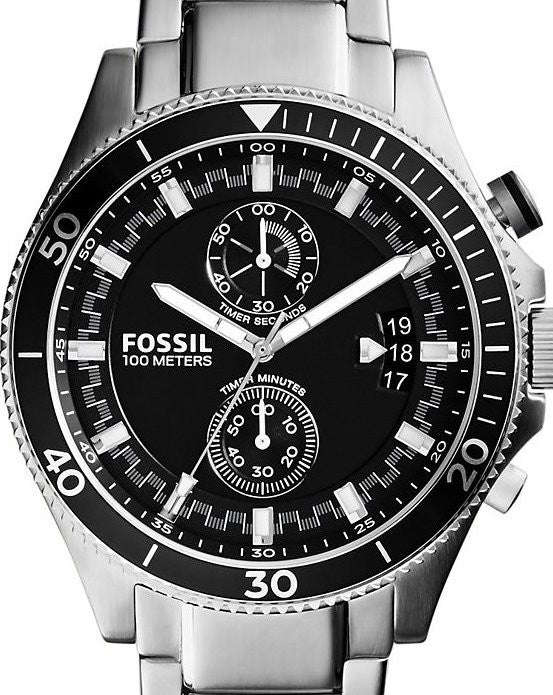 Authentic FOSSIL Wakefield Stainless Steel Chronograph Mens Watch