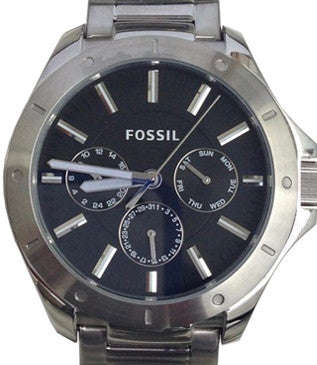 Authentic FOSSIL Stainless Steel Multifunction Mens Watch