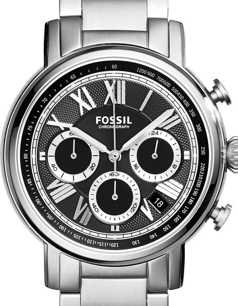 Authentic FOSSIL Buchanan Stainless Steel Chronograph Mens Watch