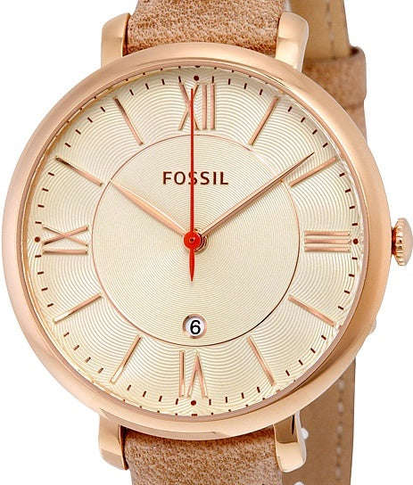 Authentic FOSSIL Jacqueline Leather Ladies Watch