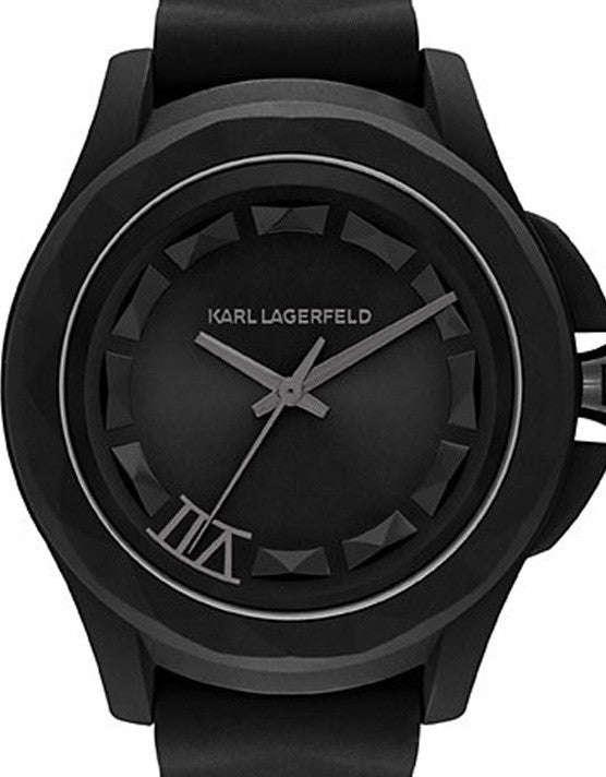 Authentic KARL LAGERFELD Knockout Sport Black Dial Mens Watch