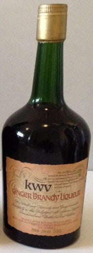 Rare Vintage KWV Ginger Brandy Liqueur (750ml) - 1970's