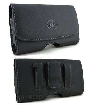 Leather Horizontal Belt Clip Holster For LG G2 & Optimus G2 & D802 / D800 / VS980 / D801 / D803 /...