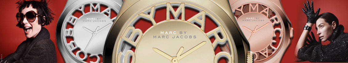 Authentic MARC JACOBS Fergus Black Leather Ladies Watch