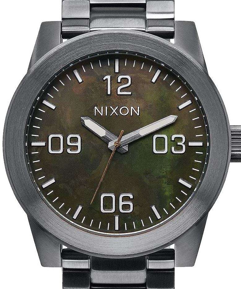 Authentic NIXON Corporal Camo Stainless Steel Oversized Mens Watch